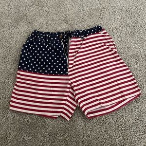 Men’s American Flag Chubbies Shorts. Worn, but in great shape. Size L.